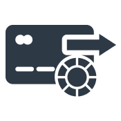 deposit and withdrawal system icon